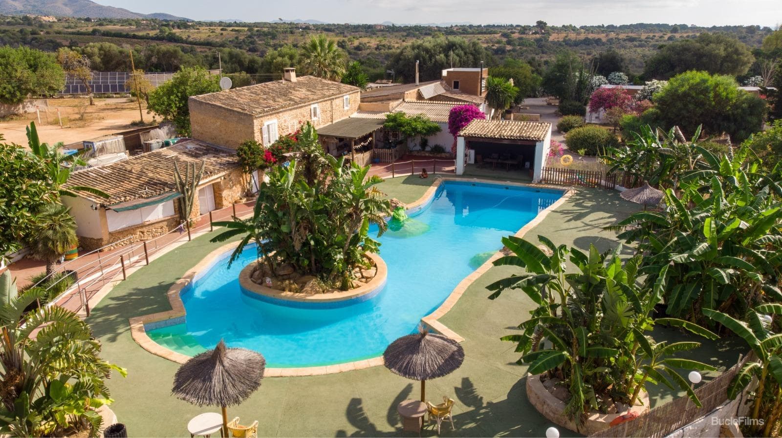 Herberge mit 20 Doppelzimmern.