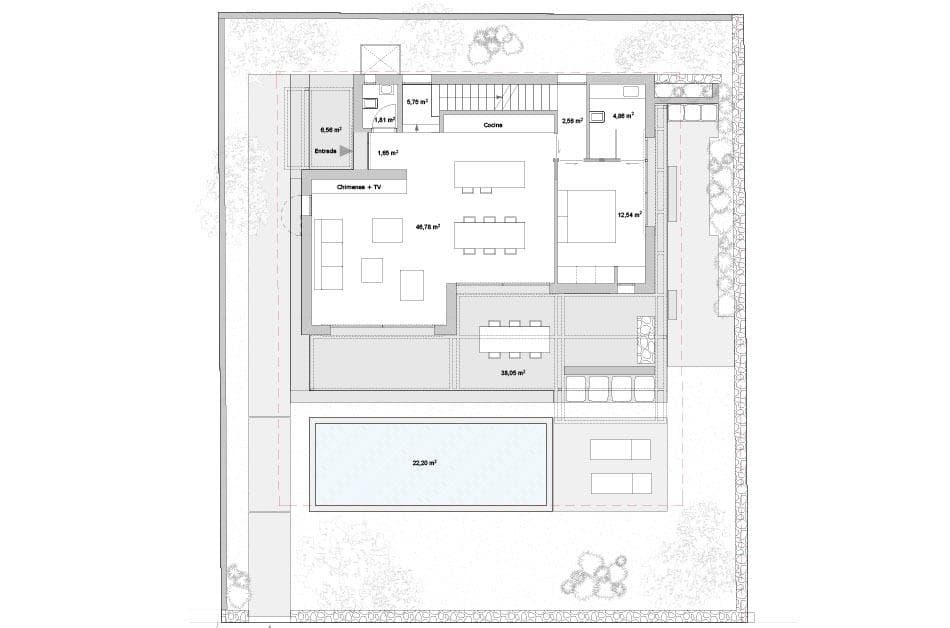 Parcela con proyecto de vivienda unifamiliar aprobada en Cap des Moro cerca de S' Amarador – foto 4